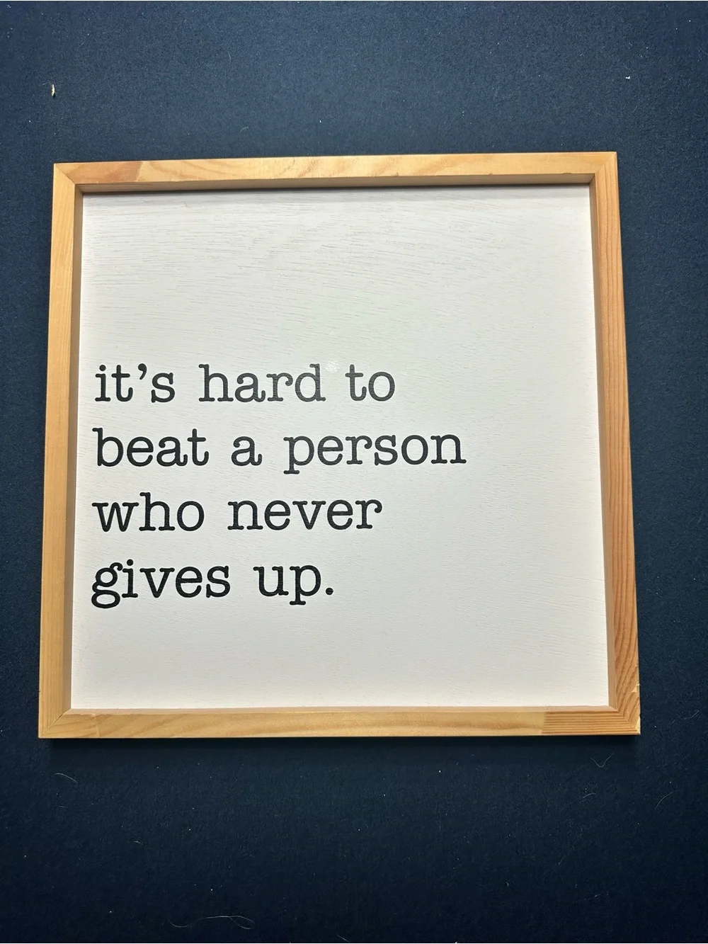 Hobby Lobby White & Natural Wood Motivational Wall Sign